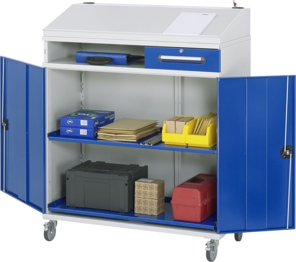 Rau Beistellschrank Stehpult Modell 05 Breite 1100 mm Höhe 1345 mm Produktbild Rau Beistellschrank Stehpult Modell 05 Breite 1100 mm Höhe 1345 mm
