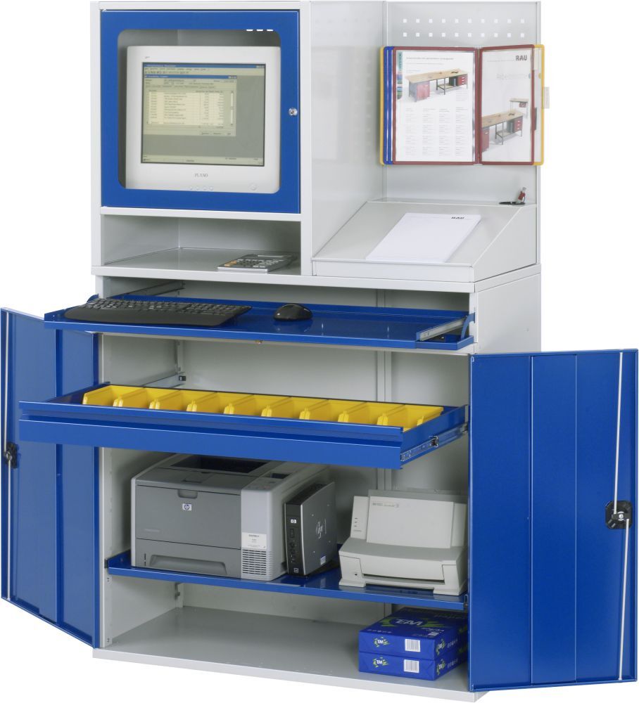 Rau Computer Schrank Modell 69 Tiefe 520 mm Produktbild Rau Computer Schrank Modell 69 Tiefe 520 mm