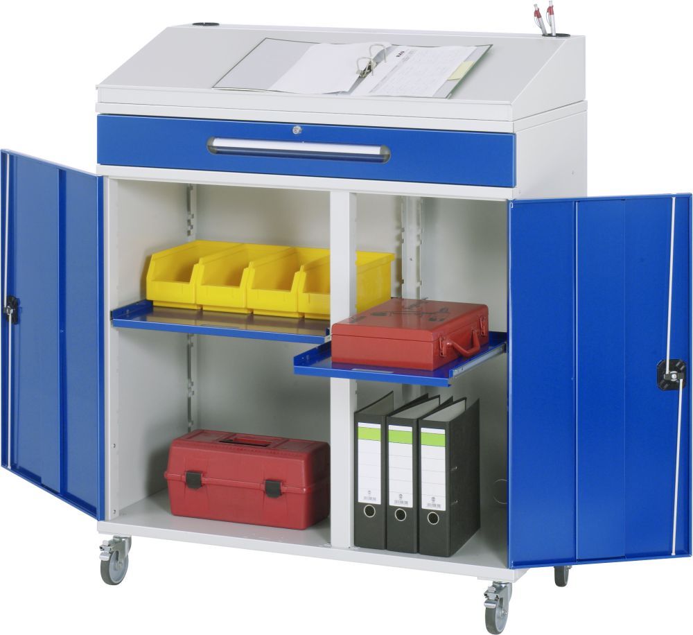Rau Beistellschrank Stehpult Modell 02 Breite 1100 x 520 x 1345 mm Produktbild Rau Beistellschrank Stehpult Modell 02 Breite 1100 x 520 x 1345 mm