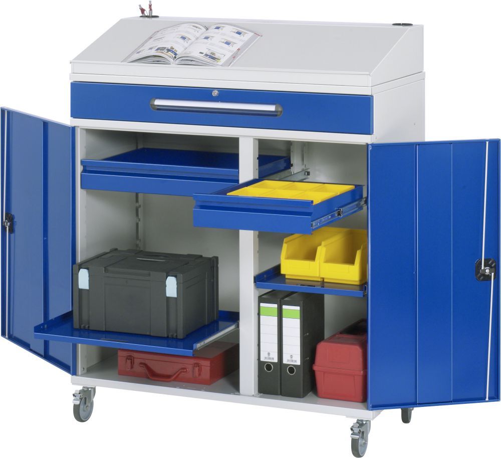 Rau Beistellschrank Stehpult Modell 03 Breite 1100 x 520 x 1345 mm Produktbild Rau Beistellschrank Stehpult Modell 03 Breite 1100 x 520 x 1345 mm