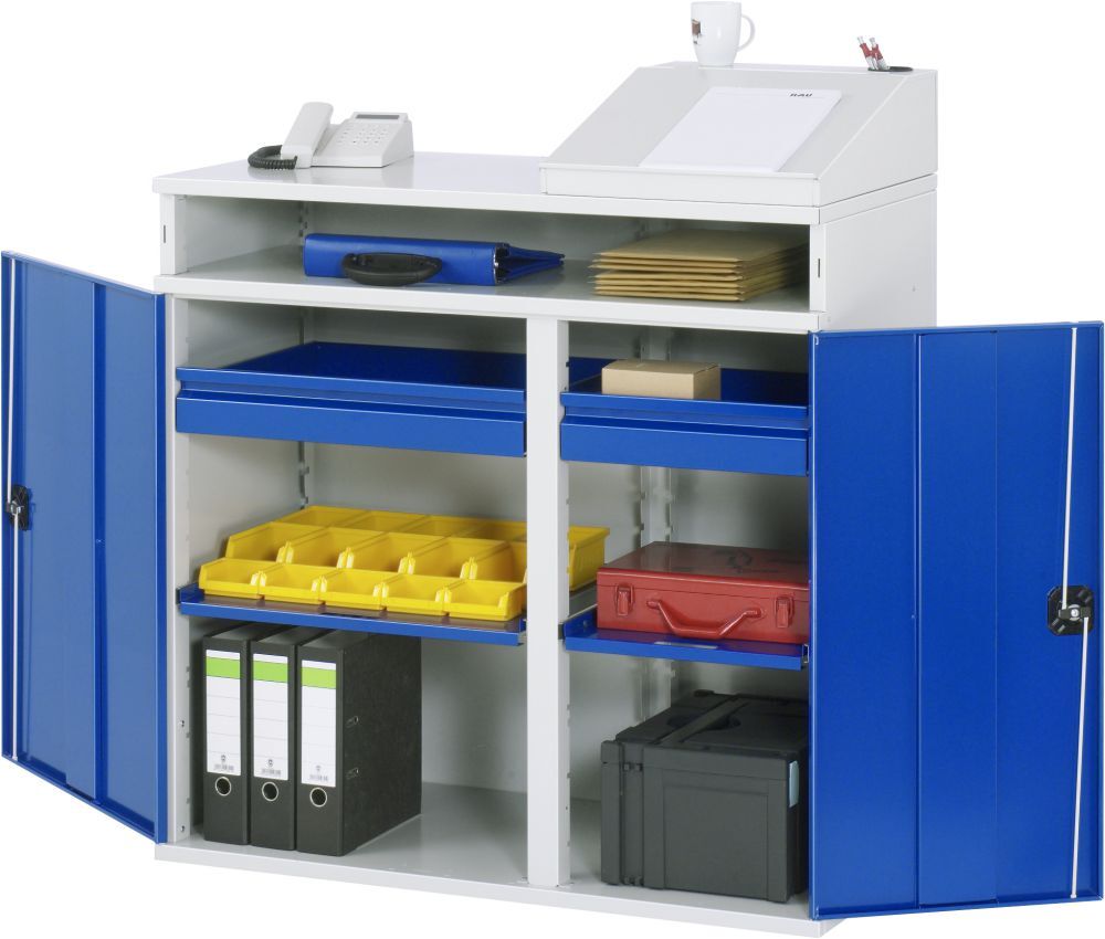 RAU Beistellschrank-Stehpult - Modell 08 Breite 1100 mm Produktbild RAU Beistellschrank-Stehpult - Modell 08 Breite 1100 mm