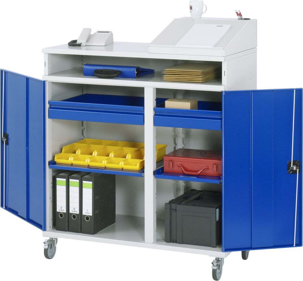 RAU Beistellschrank Stehpult Modell 08 Breite 1100 mm Produktbild RAU Beistellschrank Stehpult Modell 08 Breite 1100 mm