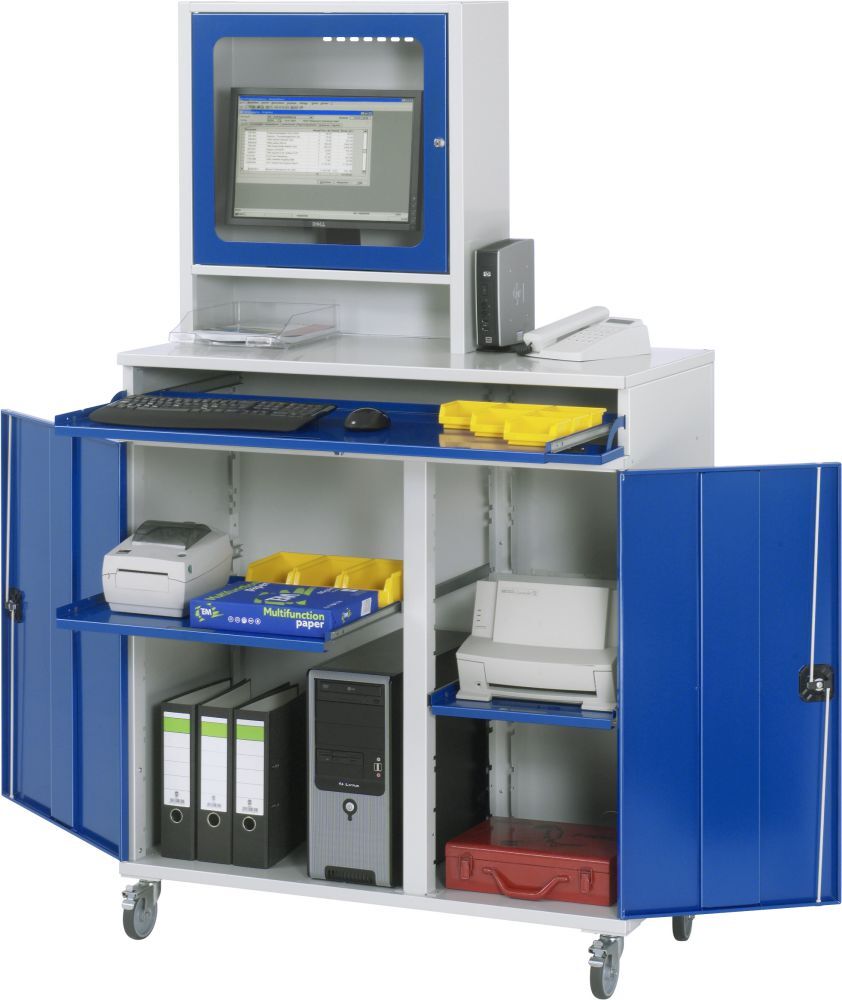 Rau Computer Schrank Modell 65 Breite 1100 mm Höhe 1895 mm Produktbild Rau Computer Schrank Modell 65 Breite 1100 mm Höhe 1895 mm