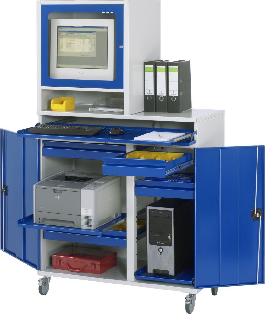Rau Computer-Schrank Breite 1100 mm Modell 66 Produktbild Rau Computer-Schrank Breite 1100 mm Modell 66