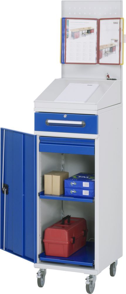 RAU Beistellschrank Stehpult Modell 04 Breite 450 mm Produktbild RAU Beistellschrank Stehpult Modell 04 Breite 450 mm