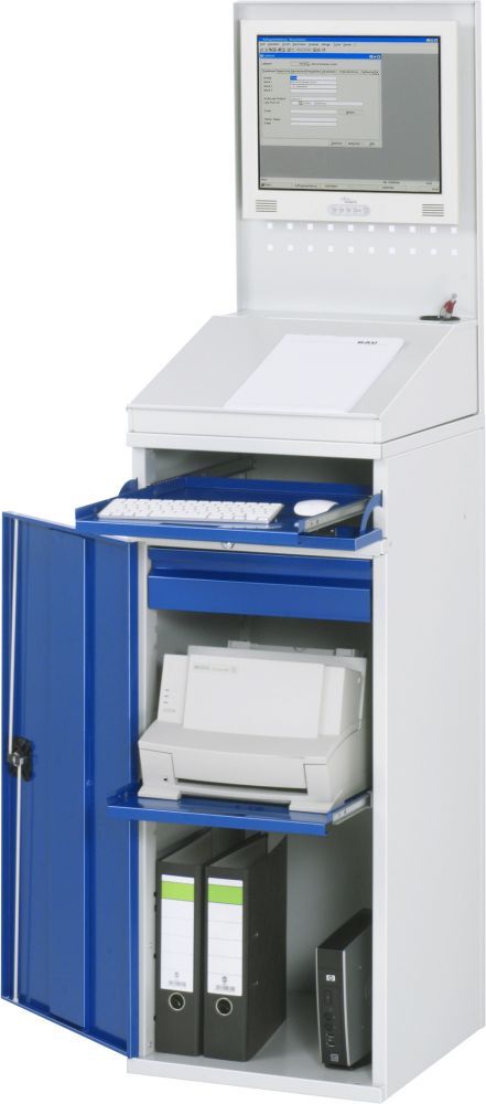 Rau Computer-Schrank Breite 450 mm Modell 61 Produktbild Rau Computer-Schrank Breite 450 mm Modell 61