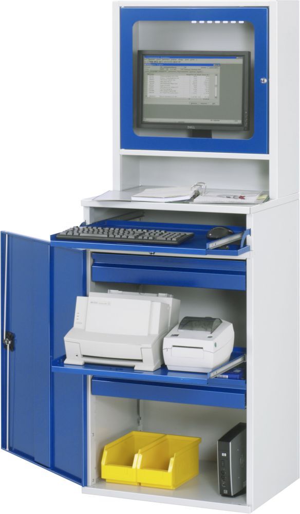Rau Computer-Schrank Breite 650 mm Modell 66 Produktbild Rau Computer-Schrank Breite 650 mm Modell 66