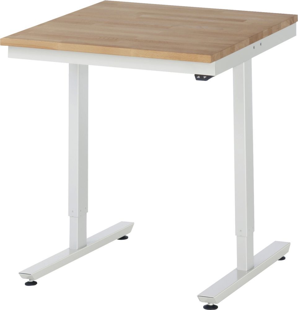 Rau Arbeitstisch Serie adlatus 150 750 x 800 mm Buche Massiv Platte 25 mm Produktbild Rau Arbeitstisch Serie adlatus 150 750 x 800 mm Buche Massiv Platte 25 mm