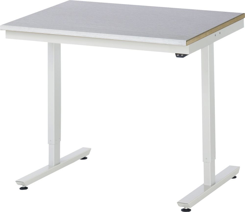Rau Arbeitstisch Serie adlatus 150 1000 x 800 mm Farbe RAL7035 Produktbild Rau Arbeitstisch Serie adlatus 150 1000 x 800 mm Farbe RAL7035