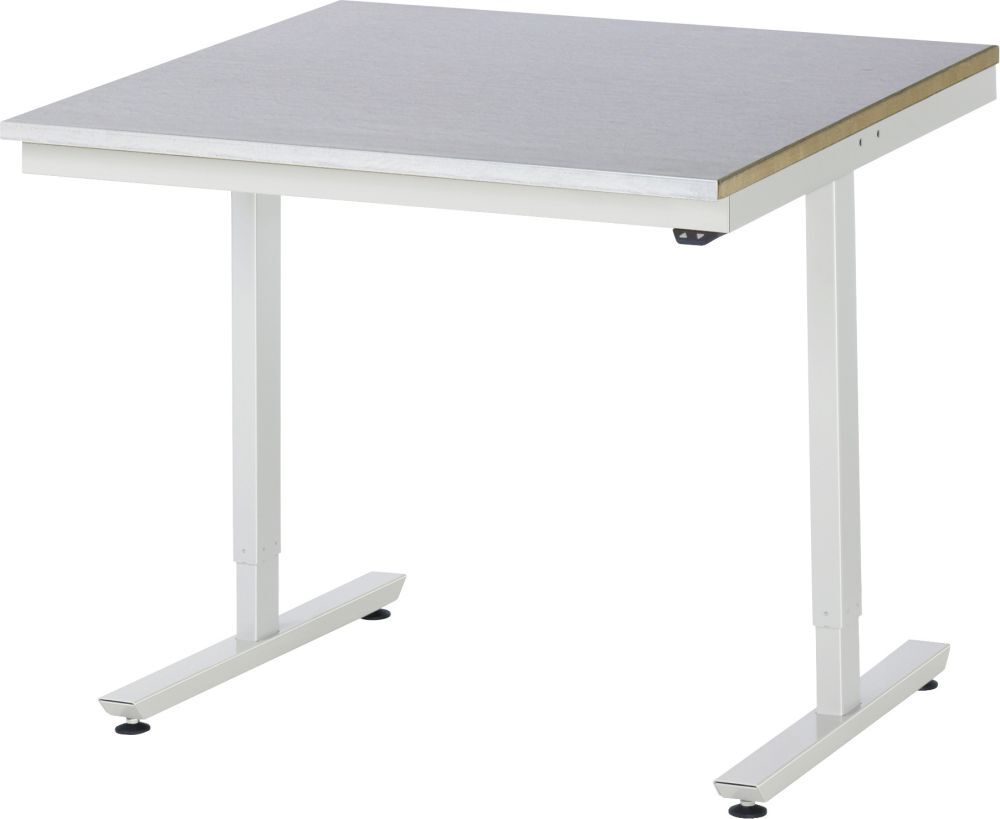 Arbeitstisch Serie adlatus 150 RAL7035 1000 x 1000 mm Produktbild Arbeitstisch Serie adlatus 150 RAL7035 1000 x 1000 mm