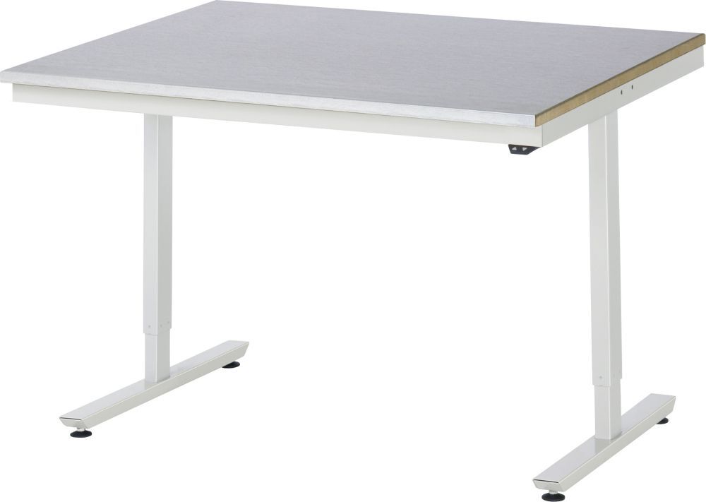 Rau Arbeitstisch Serie adlatus 150 1250 x 1000 mm Farbe RAL7035 Produktbild Rau Arbeitstisch Serie adlatus 150 1250 x 1000 mm Farbe RAL7035
