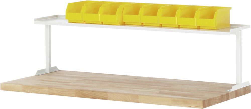 RAU Ablage Breite 750 mm x Tiefe 300 mm x Höhe 375 mm Farbe Gestell RAL7035 Produktbild RAU Ablage Breite 750 mm x Tiefe 300 mm x Höhe 375 mm Farbe Gestell RAL7035 bild 2