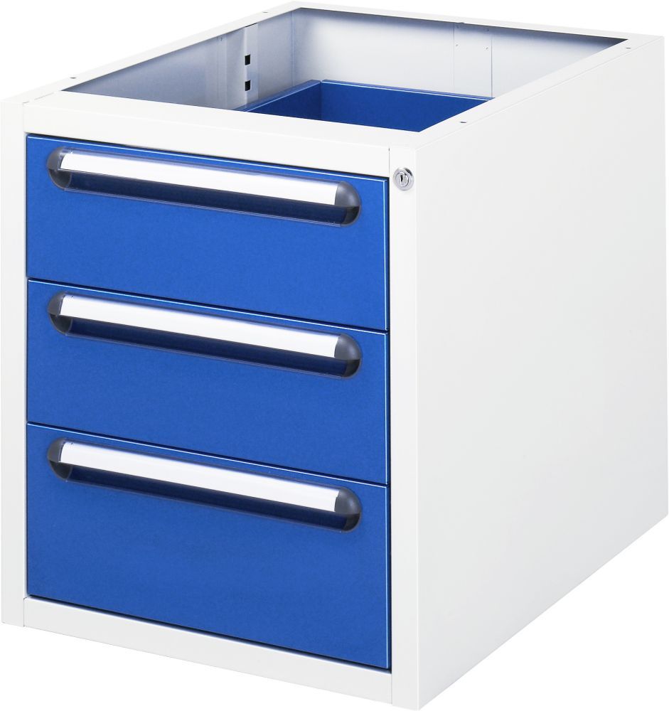 Rau Unterbau-Container 3 Schubladen Breite 480 mm x Tiefe 600 mm x Höhe 545 mm Rau Unterbau-Container 3 Schubladen Breite 480 mm x Tiefe 600 mm x Höhe 545 mm
