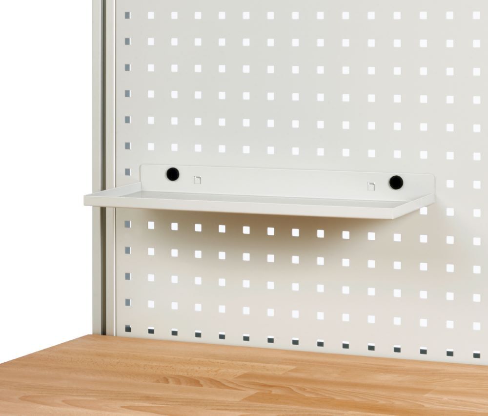 Produktbild Rau Werkbänke Ablage für Lochplatte 450 x 155 x 15 mm RAL7035