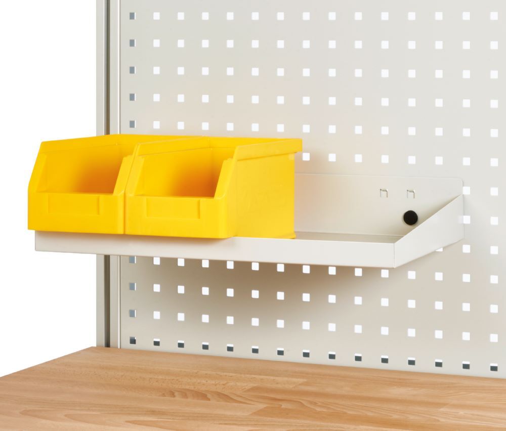 Produktbild Ablage für Lochplatte 490 x 245 x 30 mm RAL7035 bild 2