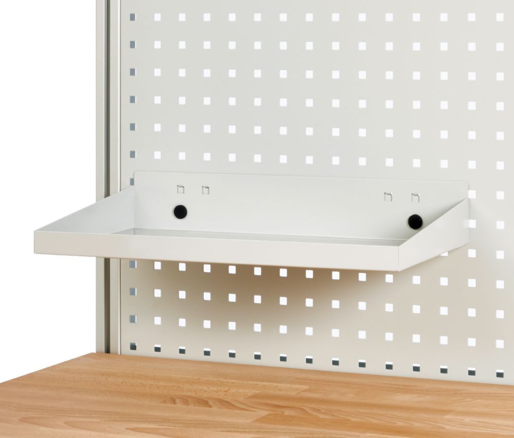 Produktbild Rau Werkbänke Ablage für Lochplatte 490 x 245 x 30 mm RAL7035