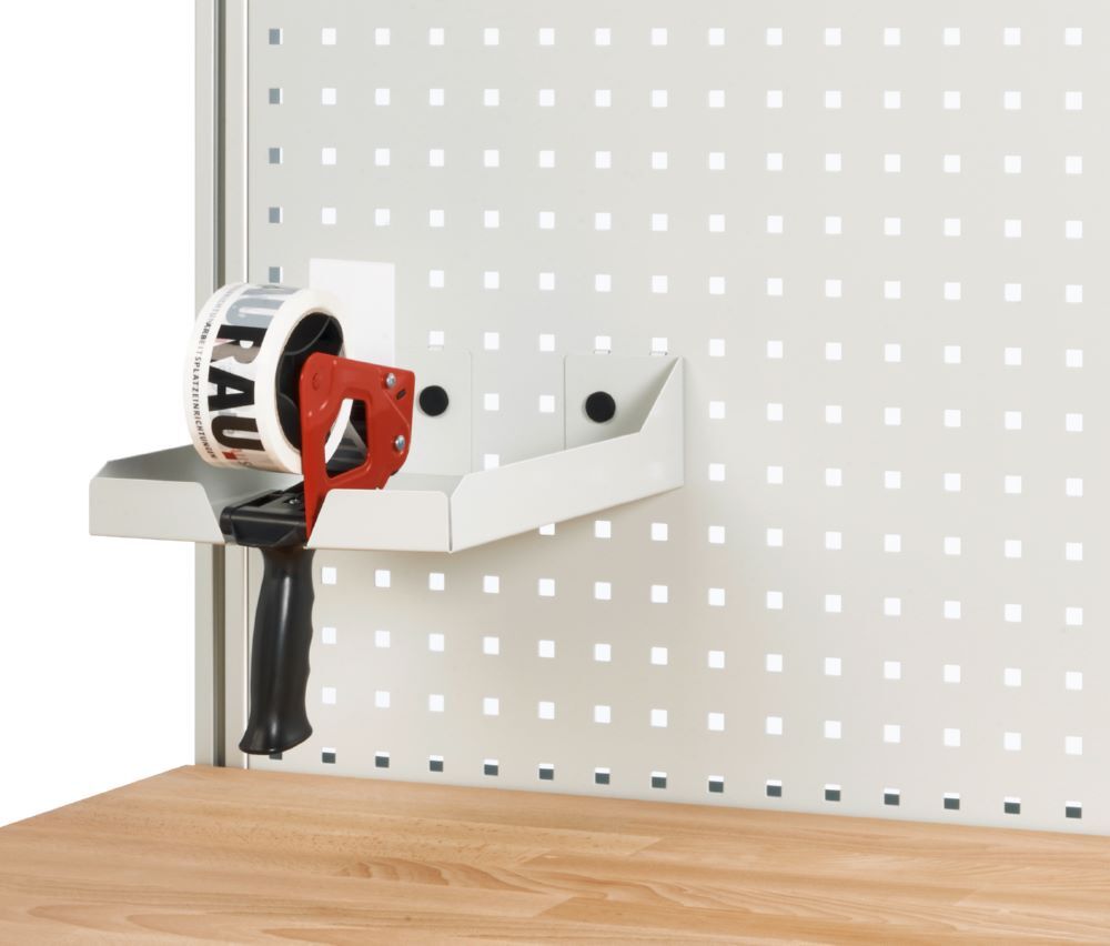 Produktbild Ablage für Lochplatte 225 x 305 x 35 mm RAL7035 bild 3