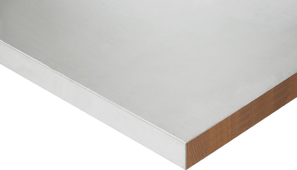 Rau Werkbänke Arbeitsplatte 1000 x 900 x 40 mm Edelstahlbelag Produktbild Rau Werkbänke Arbeitsplatte 1000 x 900 x 40 mm Edelstahlbelag