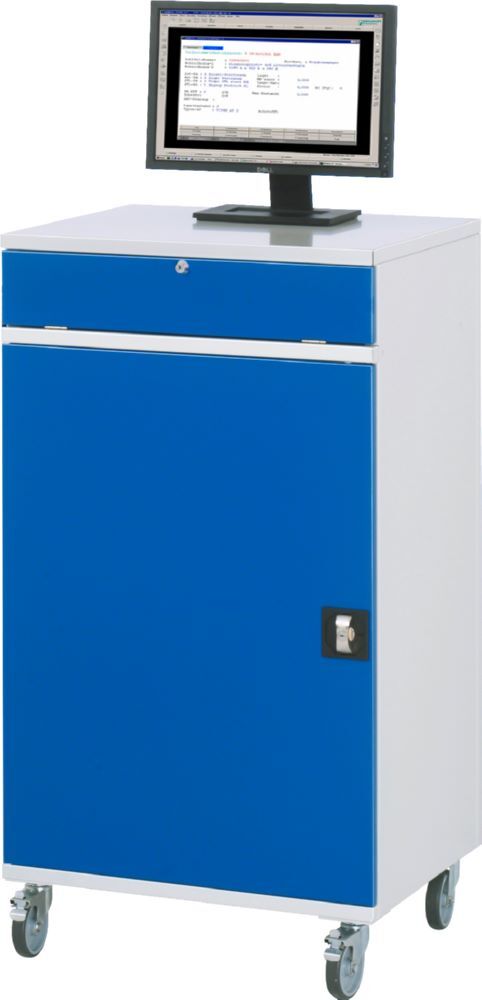 Produktbild Rau Werkbänke Computer Schrank 99 mobil 650 x 520 x 1185 mm