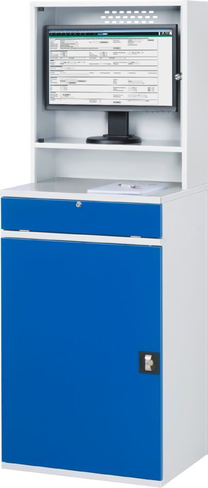 Produktbild Computer Schrank 99 stationär 650 x 520 x 1770 mm mit Monitorgehäuse bild 3