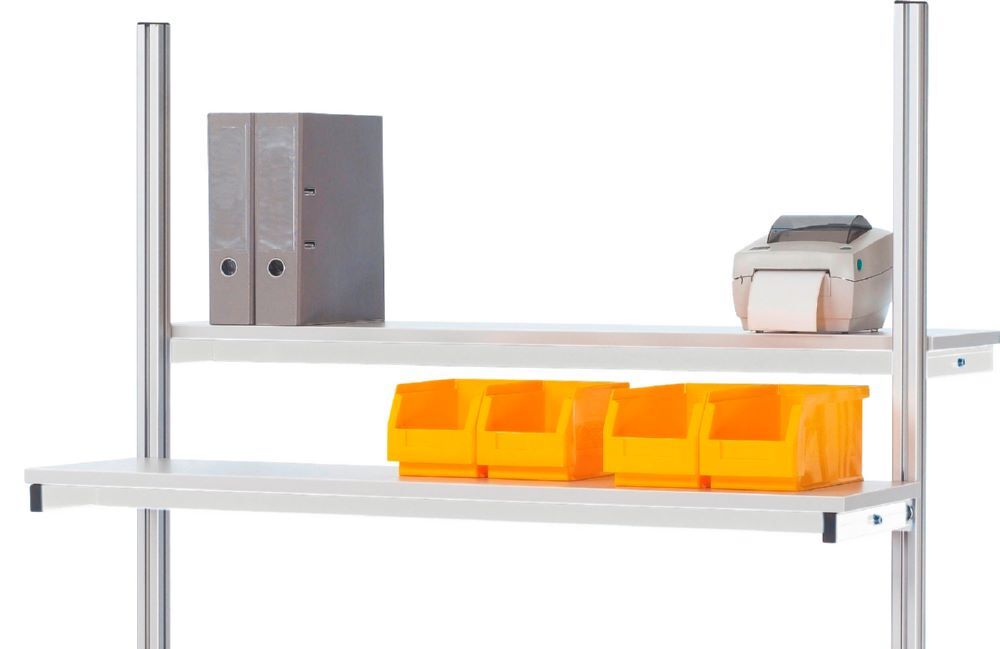 Produktbild Rau Werkbänke Etagenbord Serie E 1800 x 310 x 75 mm RAL7035