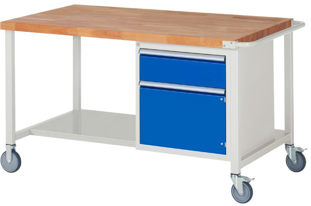Rau Werkbänke Fahrbare Werkbank 8152 1 Schublade 1 Tür 1500 x 900 x 880 mm Produktbild Rau Werkbänke Fahrbare Werkbank 8152 1 Schublade 1 Tür 1500 x 900 x 880 mm