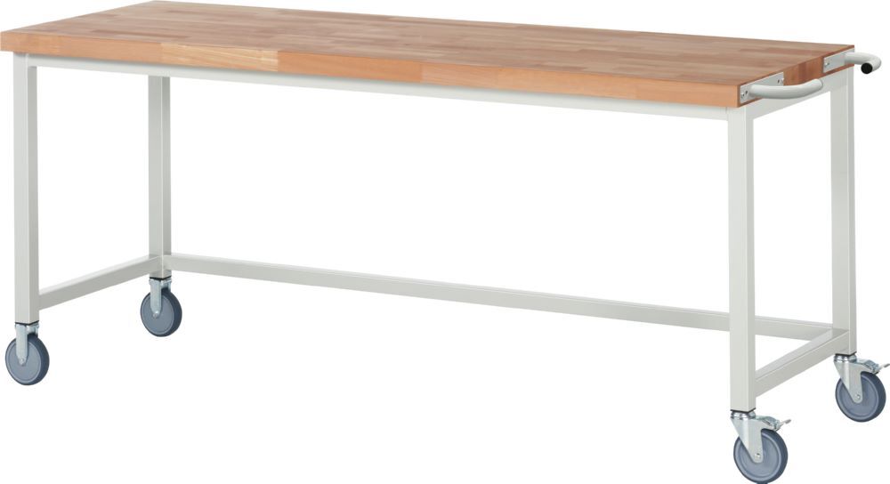 Produktbild Rau Werkbänke Fahrbare Werkbank 8000 2000 x 700 x 880 mm Arbeitsplatte 40 mm