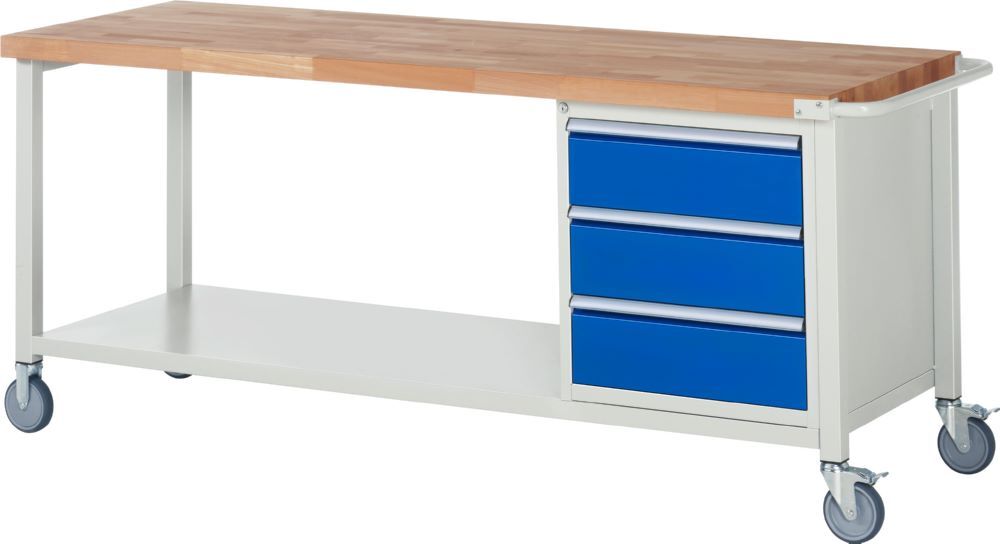 Rau Fahrbare Werkbank 8000 Modell 8157 2000 x 700 x 880-1080 mm Produktbild Rau Fahrbare Werkbank 8000 Modell 8157 2000 x 700 x 880-1080 mm