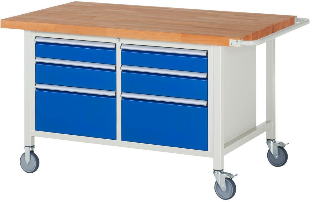 Rau Fahrbare Werkbank 8000 Modell 8475 1500 x 900 x 880 mm Produktbild Rau Fahrbare Werkbank 8000 Modell 8475 1500 x 900 x 880 mm