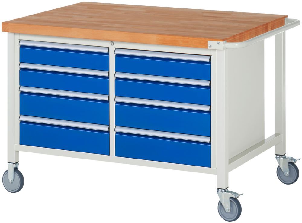 Rau Fahrbare Werkbank 8000 Modell 8477 1250 x 900 x 880 mm Produktbild Rau Fahrbare Werkbank 8000 Modell 8477 1250 x 900 x 880 mm