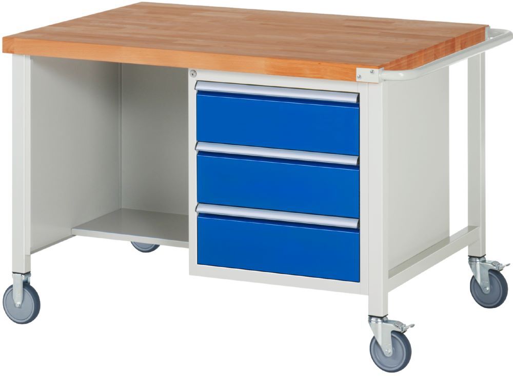 Rau Werkbänke Fahrbare Werkbank 8000 mit 1250 x 900 x 880 bis 1080 mm Modell 8462 Produktbild Rau Werkbänke Fahrbare Werkbank 8000 mit 1250 x 900 x 880 bis 1080 mm Modell 8462