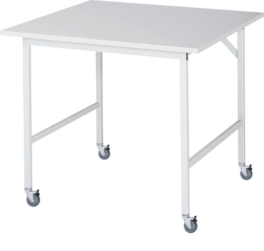 Produktbild Rau Werkbänke Fahrbarer Arbeitstisch Jerry 1000 x 1000 x 900 mm M-Platte 22 mm 4 Lenkrollen