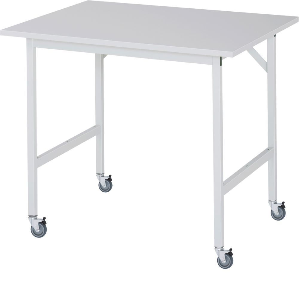 Produktbild Rau Werkbänke Fahrbarer Arbeitstisch Jerry 1000 x 800 x 900 mm M-Platte 22 mm 4 Lenkrollen