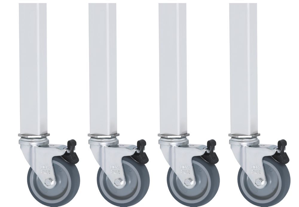 Produktbild Fahrbarer Arbeitstisch Jerry 1500 x 800 x 900 mm M-Platte 22 mm 4 Lenkrollen bild 2