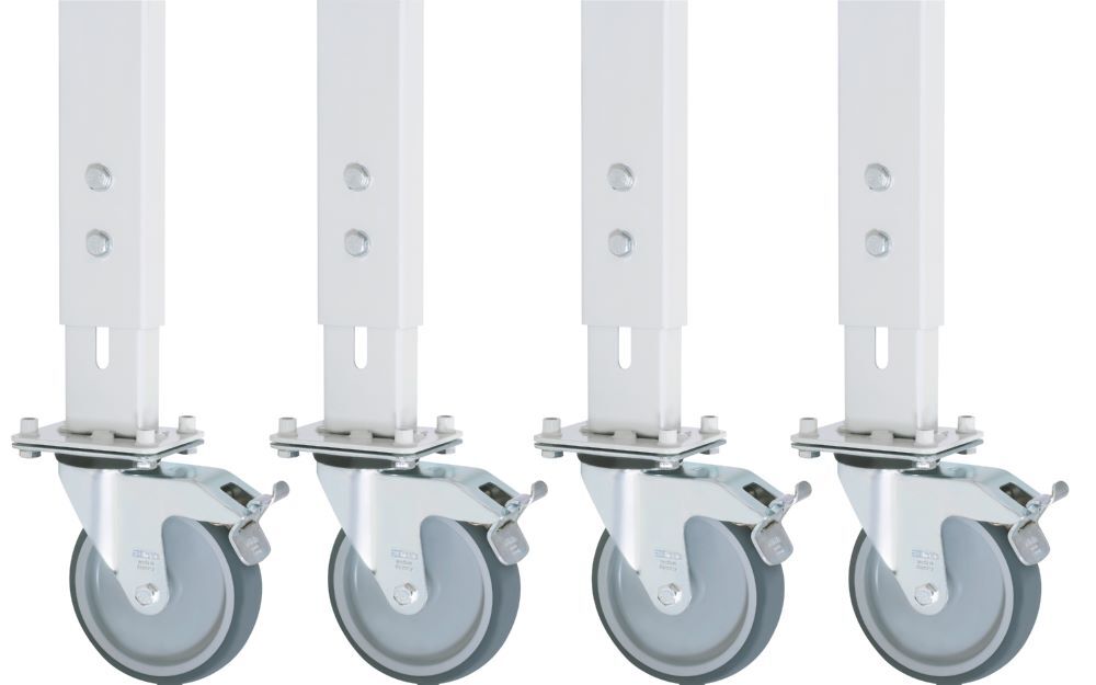 Rau Werkbänke Fahrbarer Arbeitstisch Tom 750 x 800 x 910-1230 mm Buche Massiv Platte 25 mm Produktbild Rau Werkbänke Fahrbarer Arbeitstisch Tom 750 x 800 x 910-1230 mm Buche Massiv Platte 25 mm bild 2