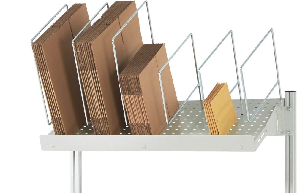 Produktbild Rau Werkbänke Kartonagenmagazin 1000 x 450 x 500 mm RAL7035