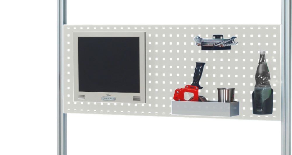 Produktbild Rau Werkbänke Lochplatte EE 1000 x 40 x 450 mm RAL7035