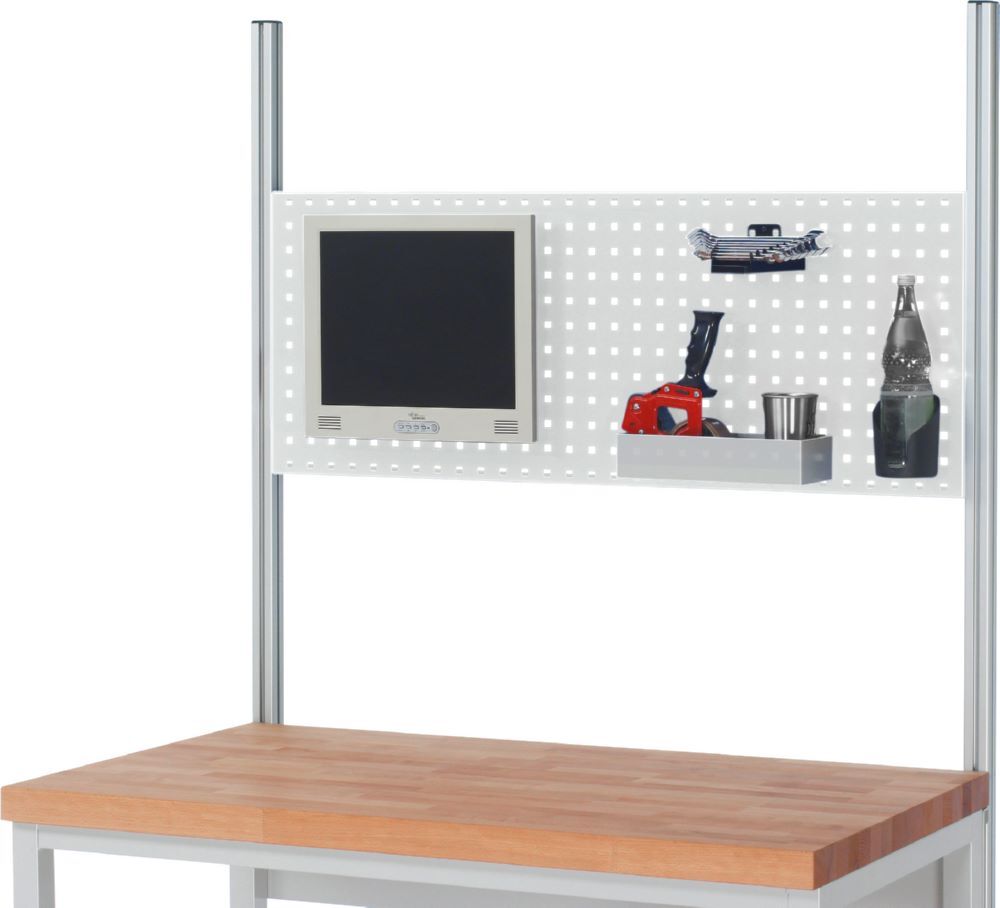 Produktbild Lochplatte EE 1500 x 40 x 450 mm RAL7035 bild 2