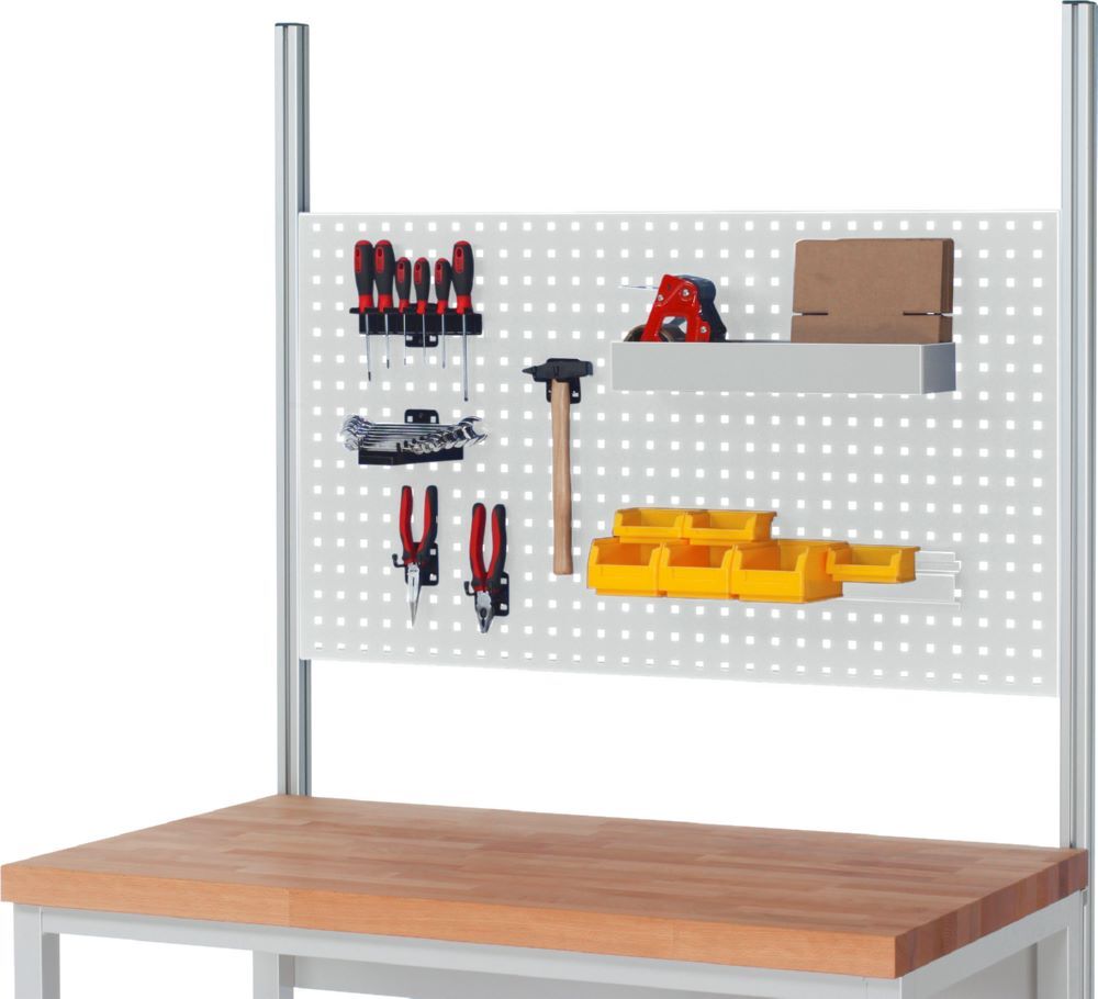 Produktbild Lochplatte Serie E 1800 x 40 x 650 mm RAL 7035 bild 2