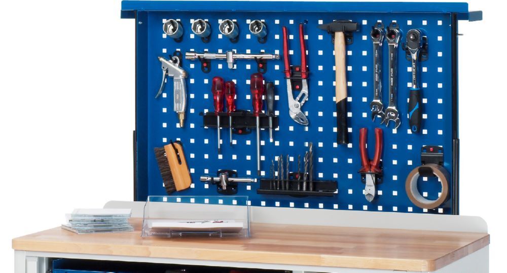 Rau Werkbänke Lochwandauszug für Werkzeugwagen Breite 1000 mm Produktbild Rau Werkbänke Lochwandauszug für Werkzeugwagen Breite 1000 mm