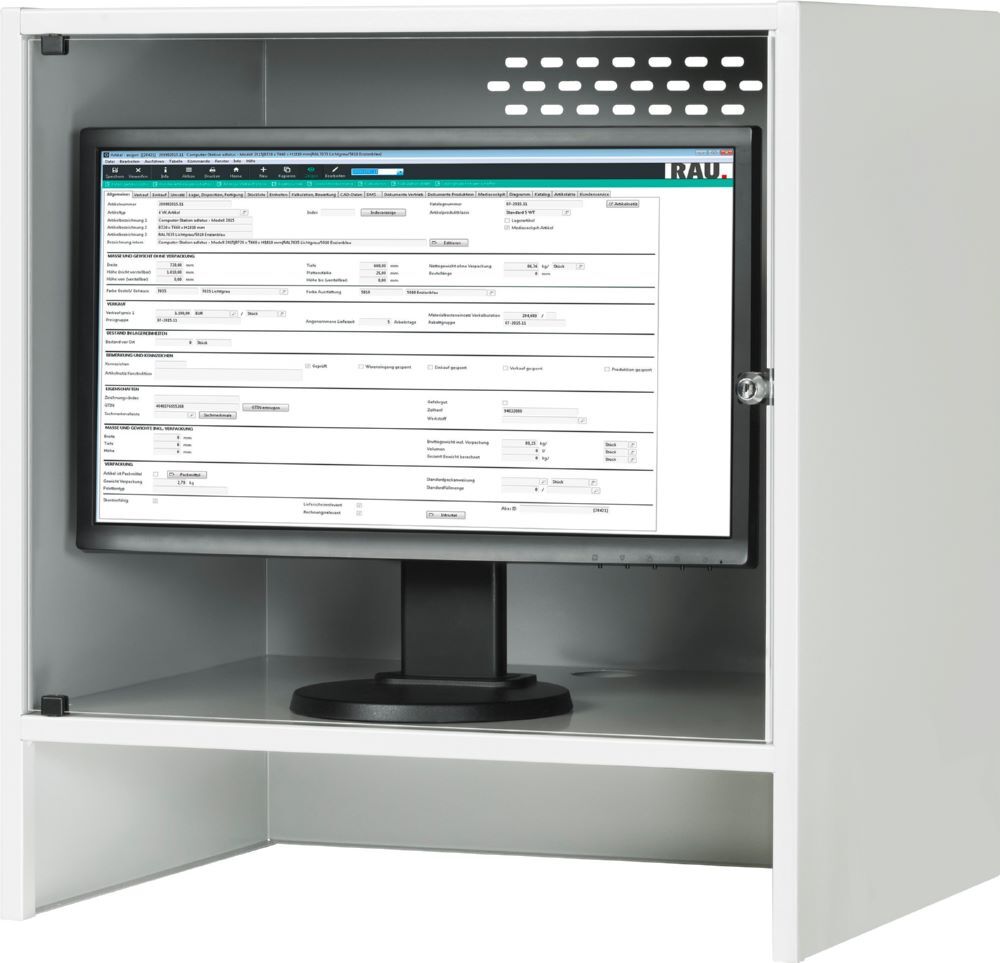 RAU Monitorgehäuse 650 x 520 x 710 mm Produktbild RAU Monitorgehäuse 650 x 520 x 710 mm