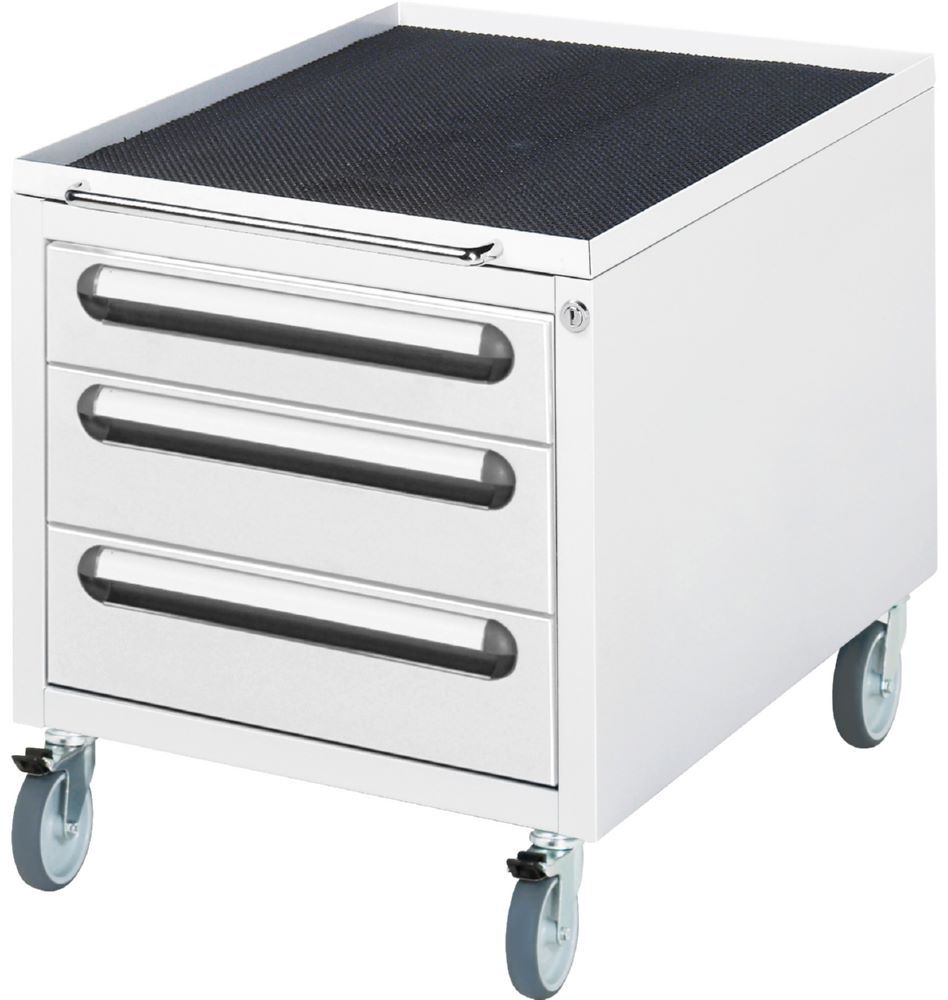 Produktbild Rau Werkbänke Roll-Container mit 3 Schubladen 480 x 600 x 540 mm RAL7035/RAL7035