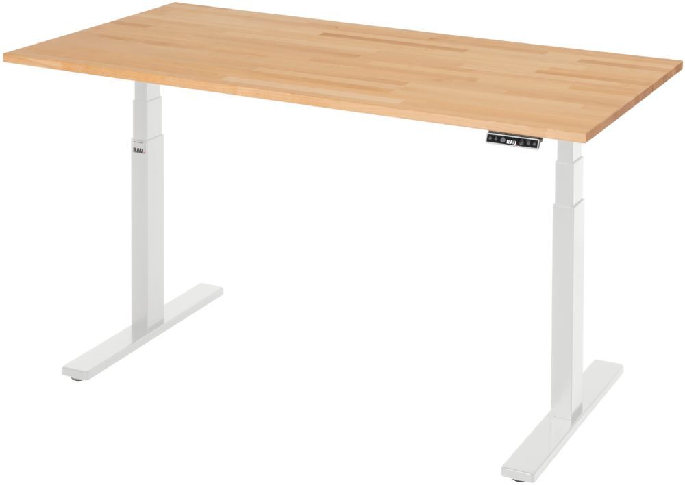 Produktbild Rau Werkbänke Schreibtisch adlatus 100 1500 x 800 x 650-1300 mm B-Platte 25 mm RAL 9005