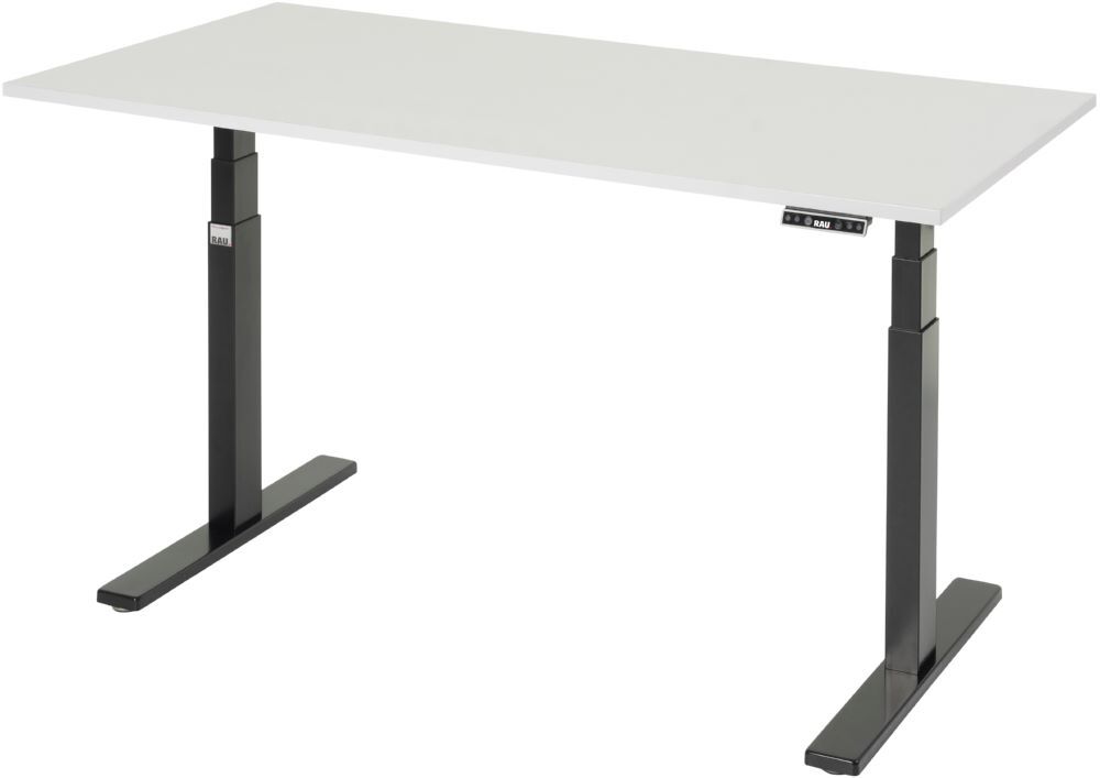 Produktbild Rau Werkbänke Schreibtisch adlatus 100 1500 x 800 x 650-1300 mm M-Platte 22 mm RAL 9005