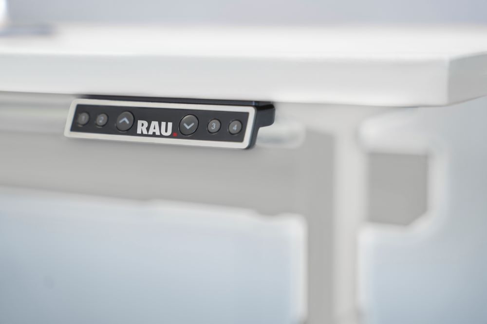 Produktbild Schreibtisch adlatus 100 2000 x 800 x 650-1300 mm M-Platte 22 mm RAL 7035 bild 5