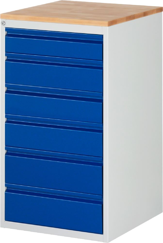 Produktbild Rau Werkbänke Schubladeschrank L7.11 580 x 650 x 1035 mm 6 Schubladen B-Platte 25 mm