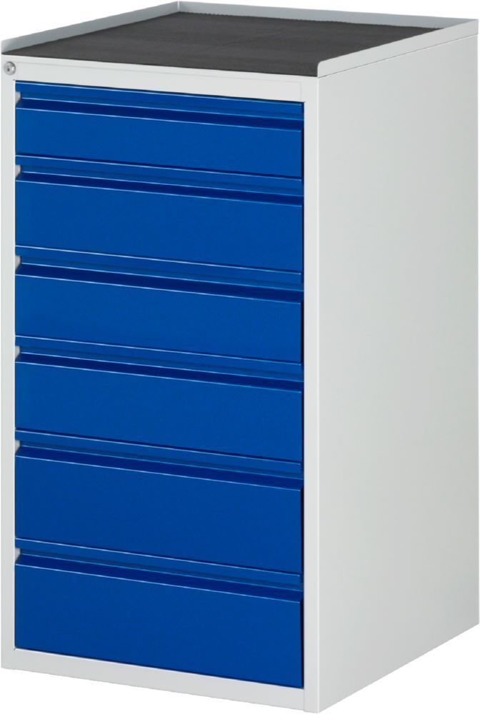 Produktbild Rau Werkbänke Schubladeschrank L7.11 580 x 650 x 1035 mm 6 Schubladen Metallauflage