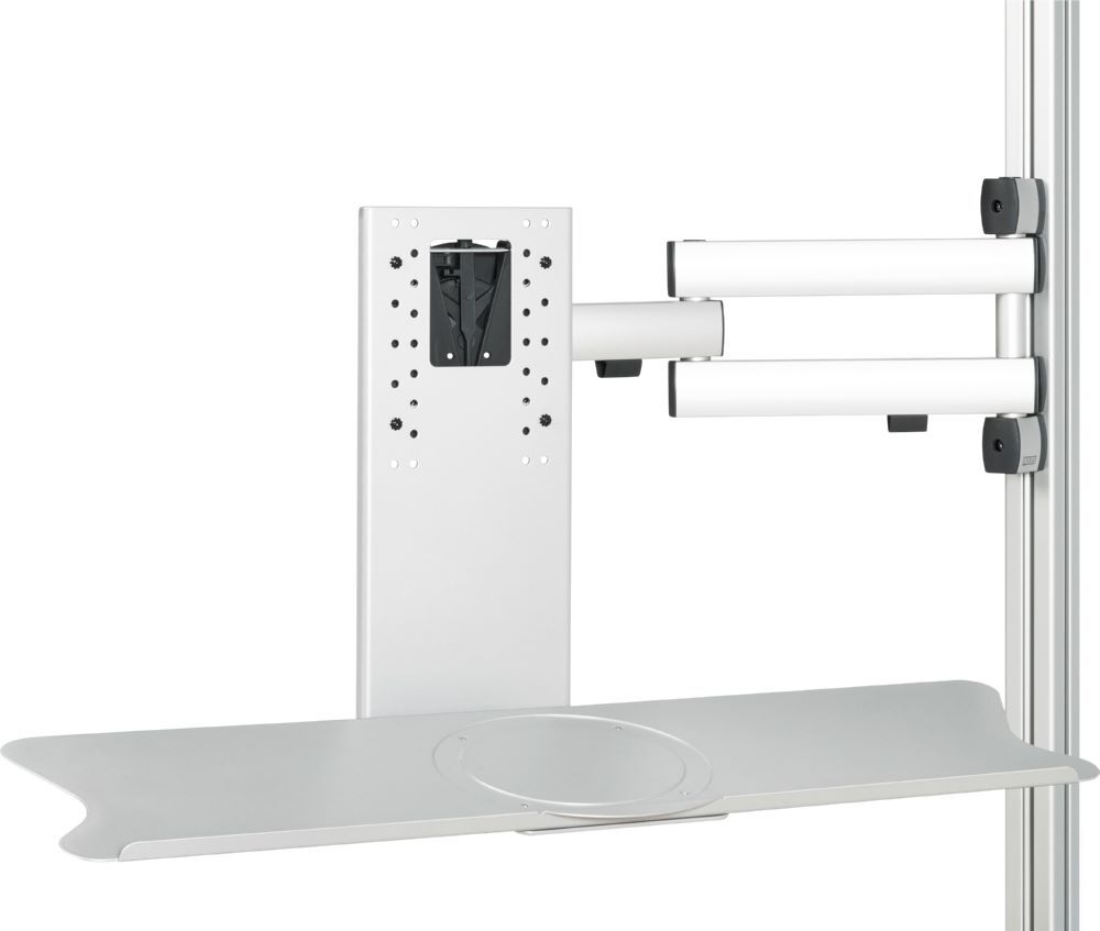 Produktbild Rau Werkbänke Schwenkarm für Flachbildschirm mit 3 Gelenke inklusive Maus Tastaturauflage