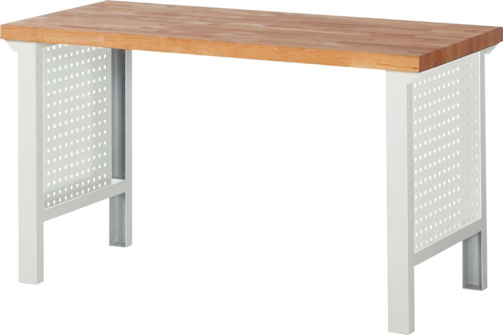 Produktbild Rau Werkbänke Seiten Lochwand für Werkbankfuß 7000 617 mm für Fußtiefe 650 mm RAL7035