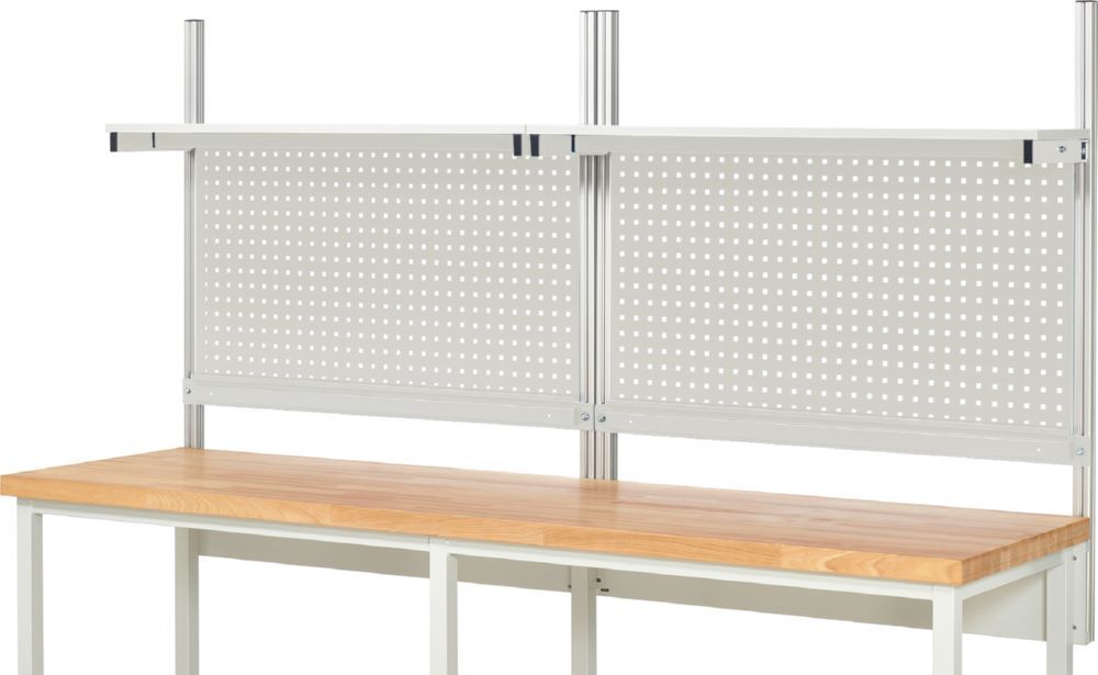 Produktbild Rau Werkbänke System Aufbau Komplettset 01 für Produktbreite 2500 mm RAL7035